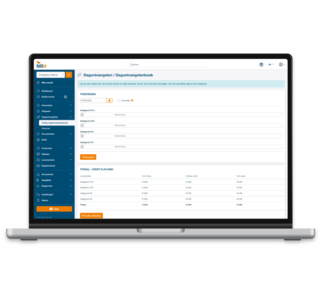 Screenshot - dagontvangsten Screenshot - dagontvangsten