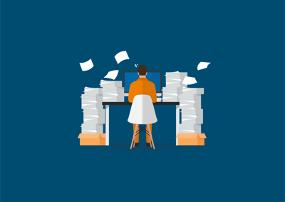 BIL Beitragsbild Fotos, Dokumente Und Belege Digitalisieren Blau