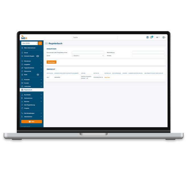 Bildschirmfoto - Registerbuch Bildschirmfoto - Registerbuch