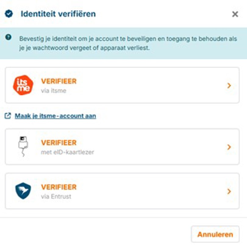 Identiteitsverificatie Help Identiteitsverificatie Help